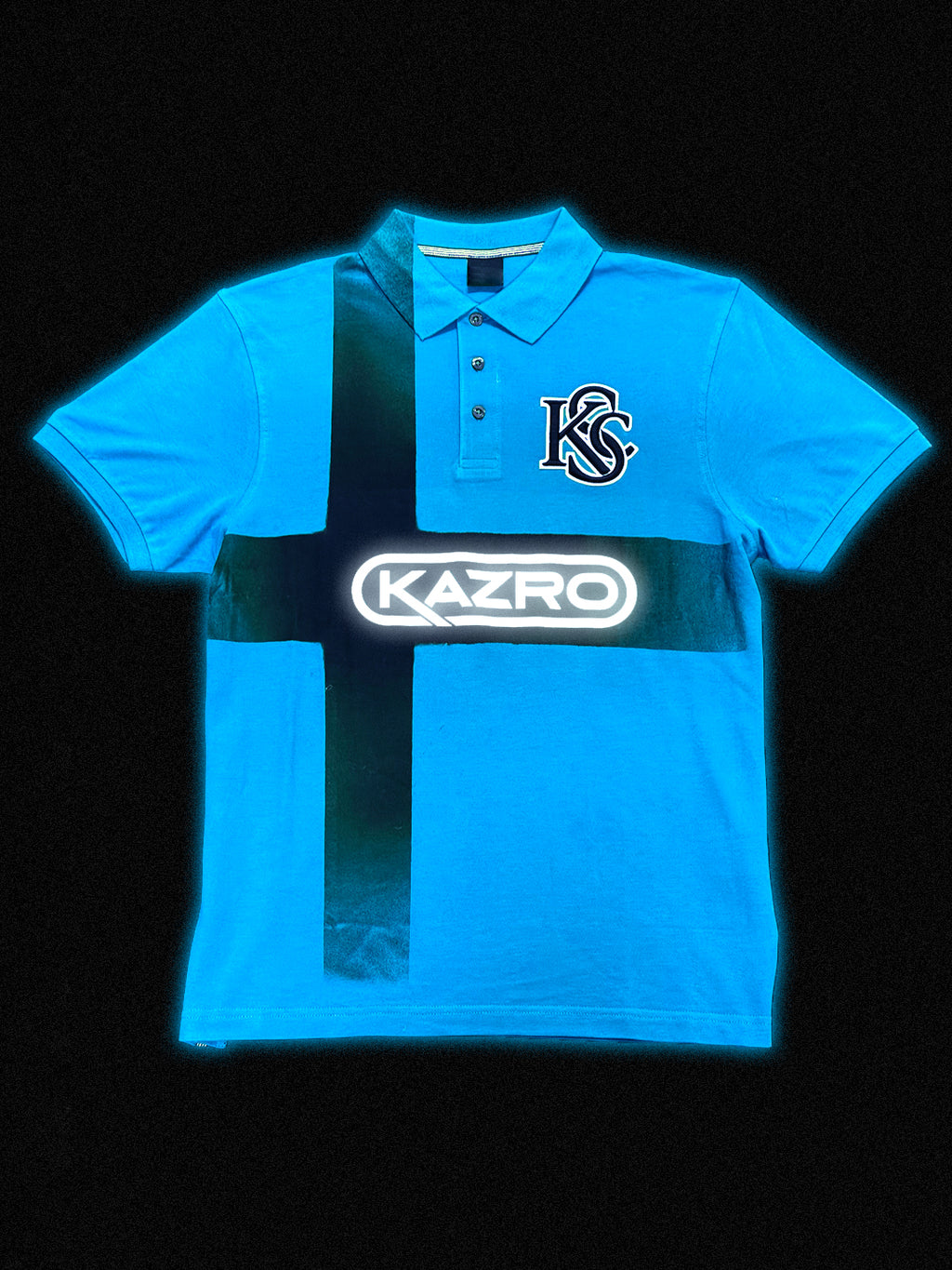 Kazro blue polo shirt