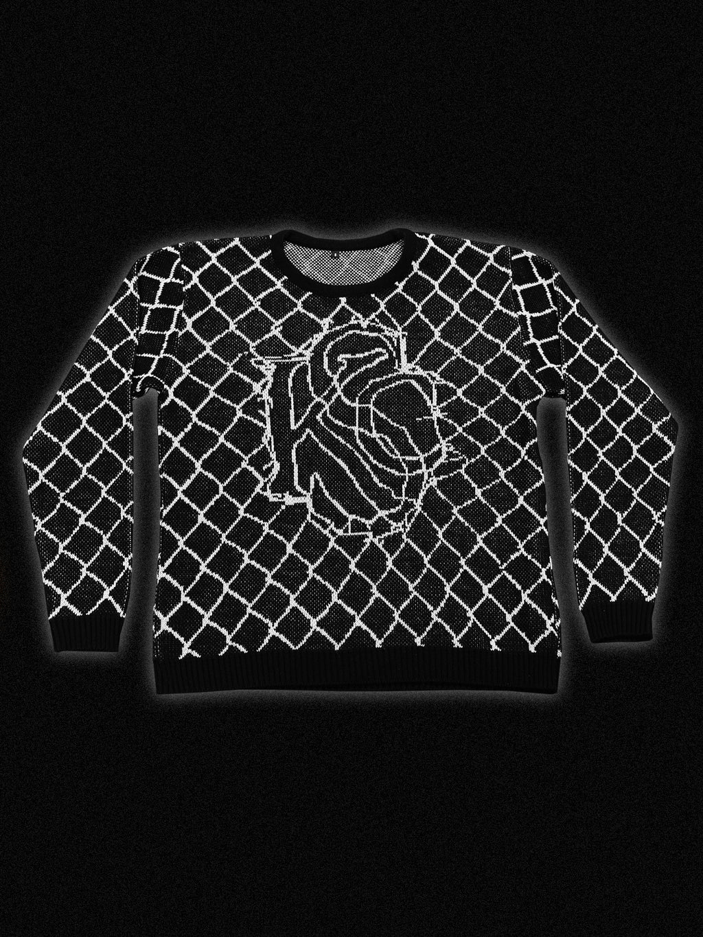 Kazro black knitted sweater