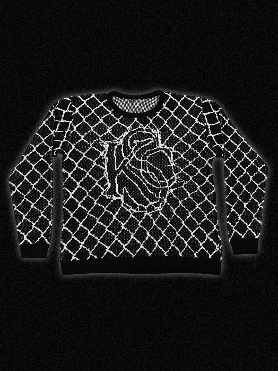 Kazro black knitted sweater